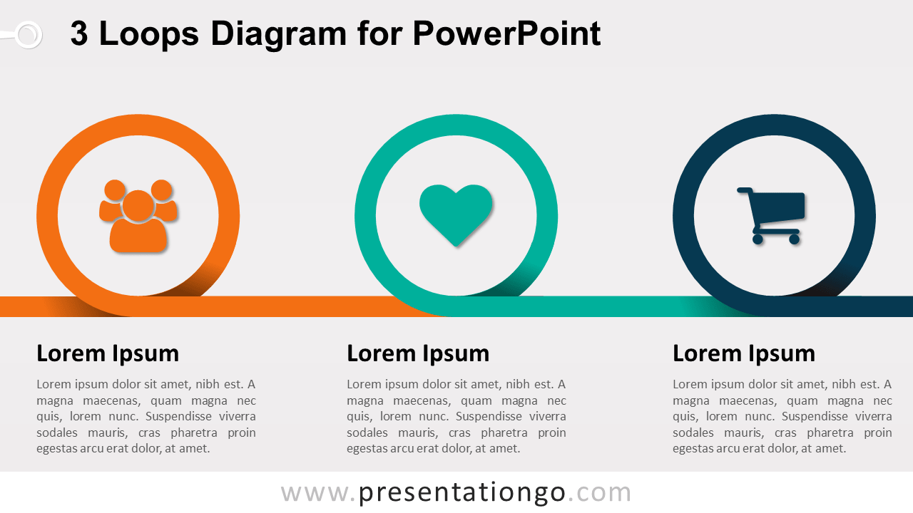 3 Loops Diagram for PowerPoint