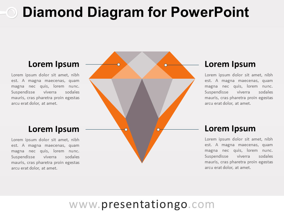 Diamond Diagram for PowerPoint - PresentationGO.com