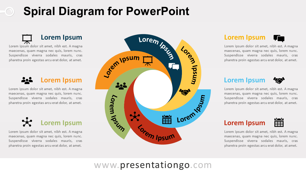 Spiral Diagram for PowerPoint PresentationGO