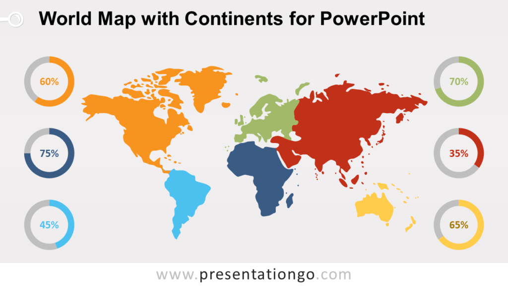 PowerPoint World Map Select Countries by Names.