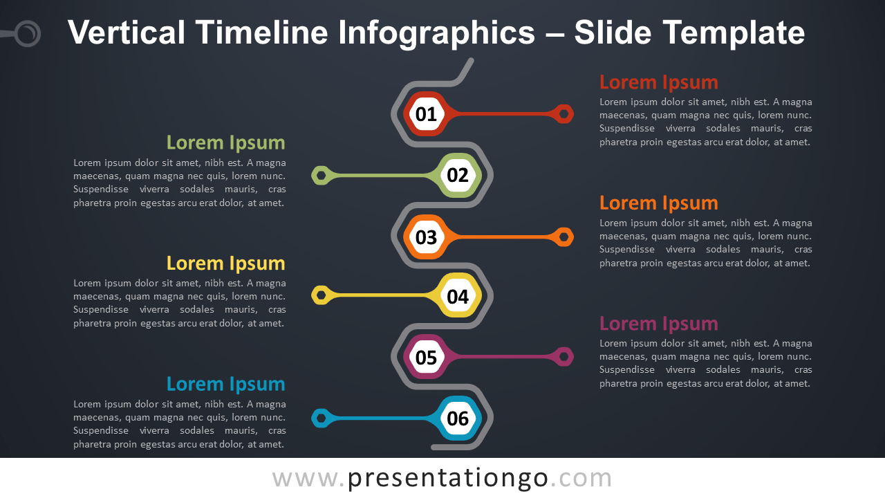 Vertical Timeline Infographics for PowerPoint and Google Slides