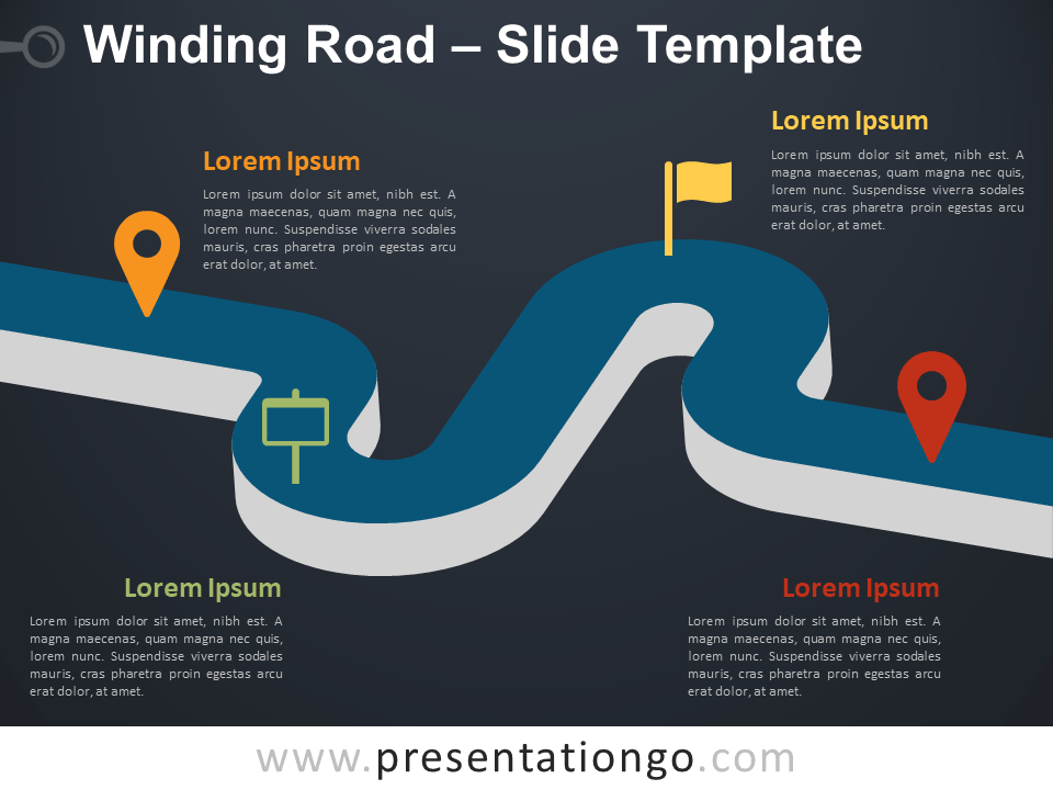 Winding Road for PowerPoint and Google Slides