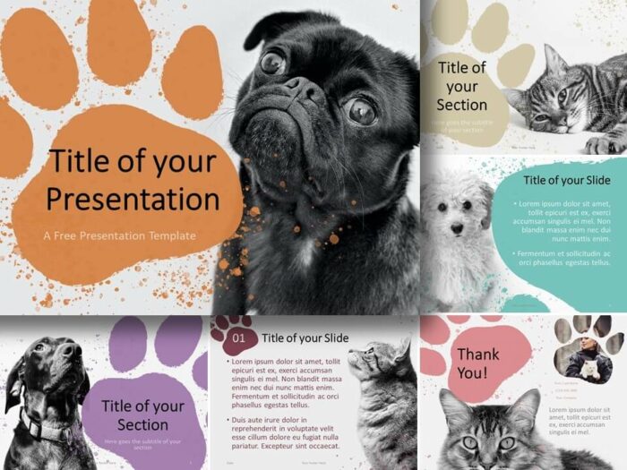 Pets Template for PowerPoint and Google Slides PresentationGO
