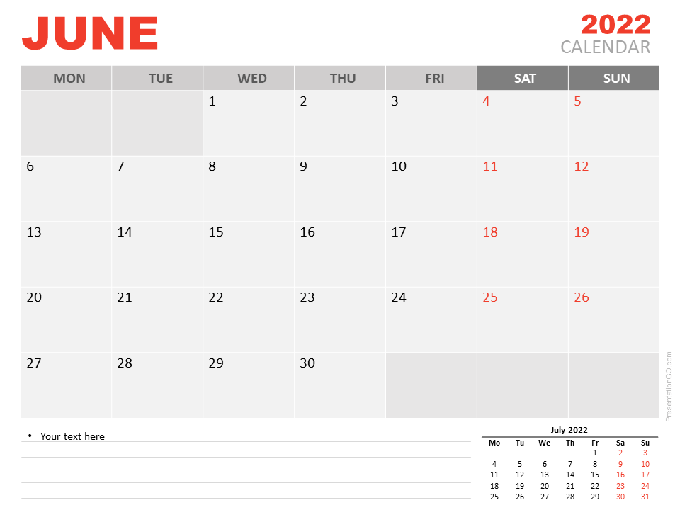 February 2022 Calendar For Powerpoint And Google Slides