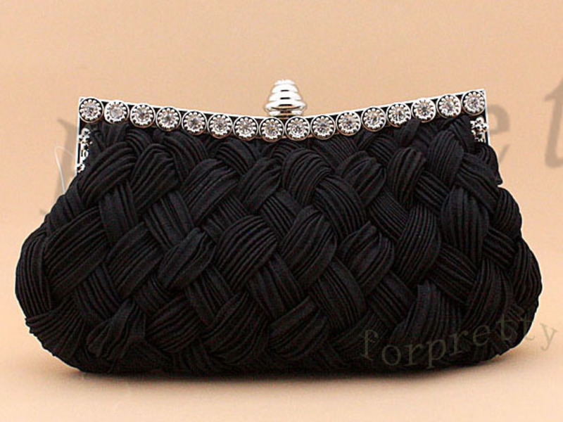 Satin Beige Clutch Purse