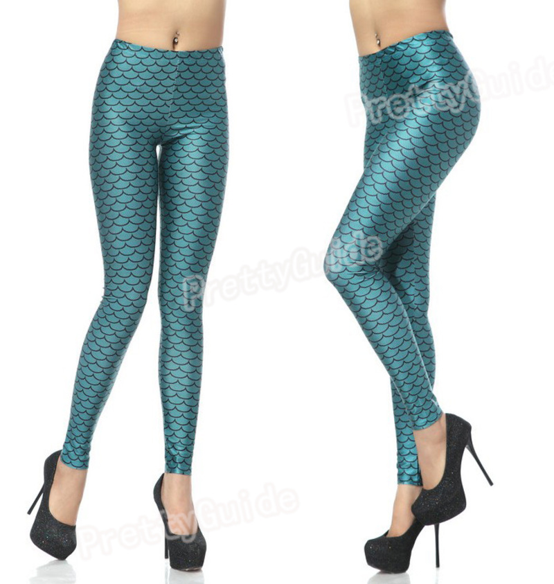 Sexy Fish Scale Enchanted Mermaid Bodycon Pant Legging Tights eBay