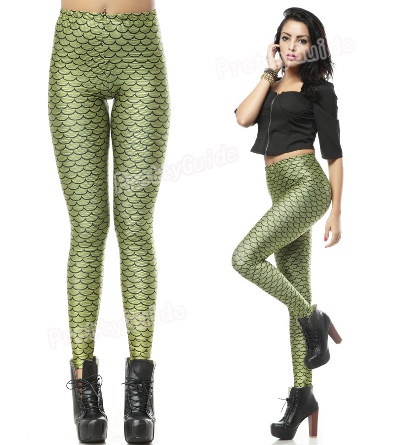 Sexy Fish Scale Enchanted Mermaid Bodycon Pant Legging Tights eBay