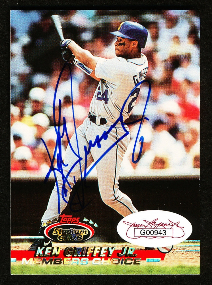 Ken Griffey Jr Signed Topps Baseball Card (JSA COA) Pristine Auction