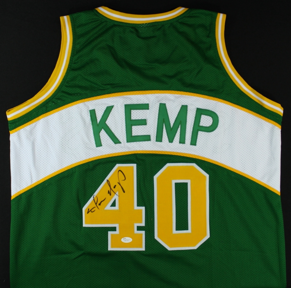 Shawn Kemp Signed Sonics Jersey (JSA COA) Pristine Auction