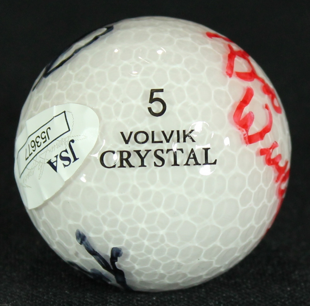 Volvik Crystal Golf Ball with (4) Signatures Including Tom Lehman, Boo