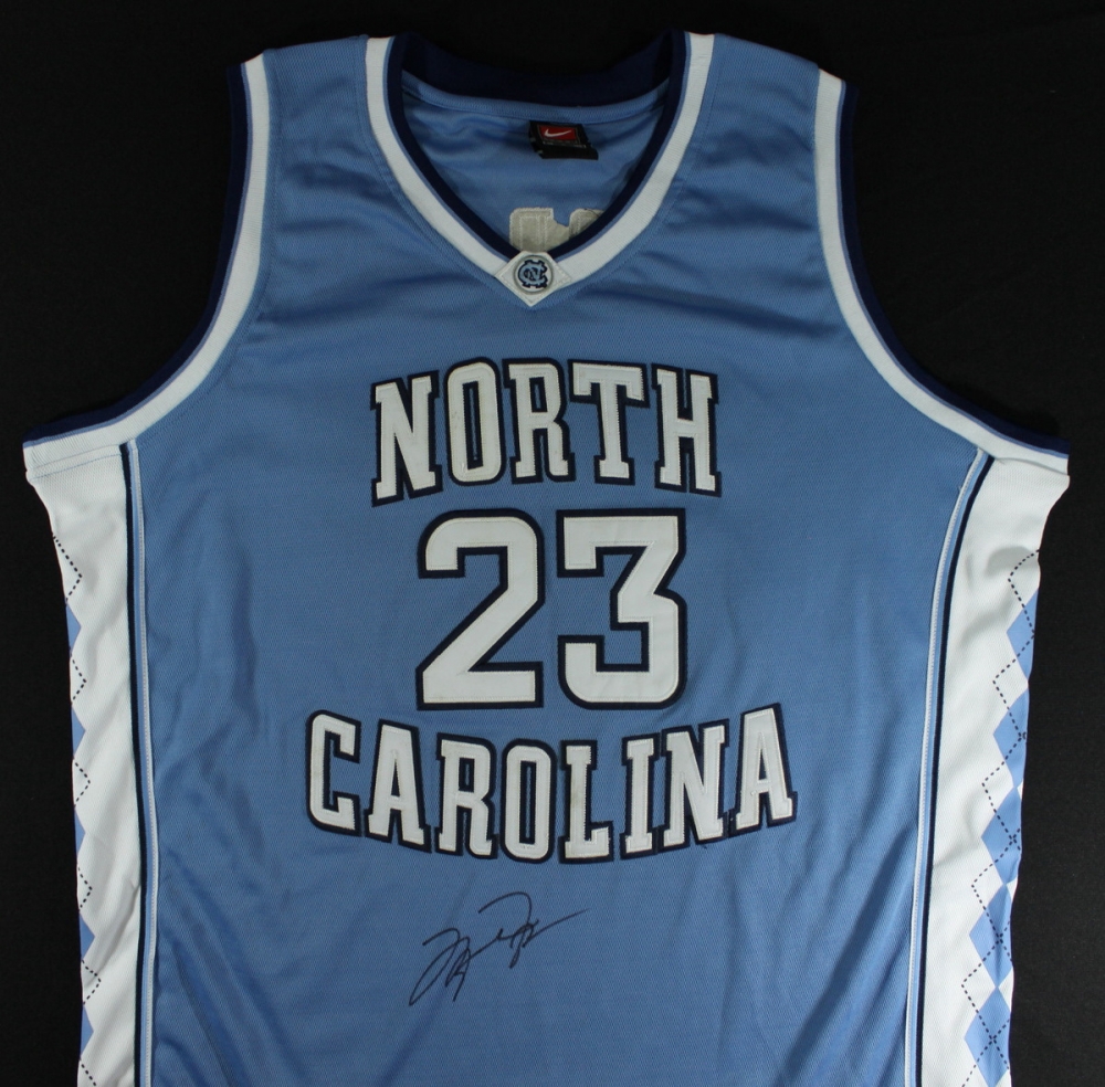 Michael Jordan Signed North Carolina Jersey (PAAS LOA) Pristine Auction