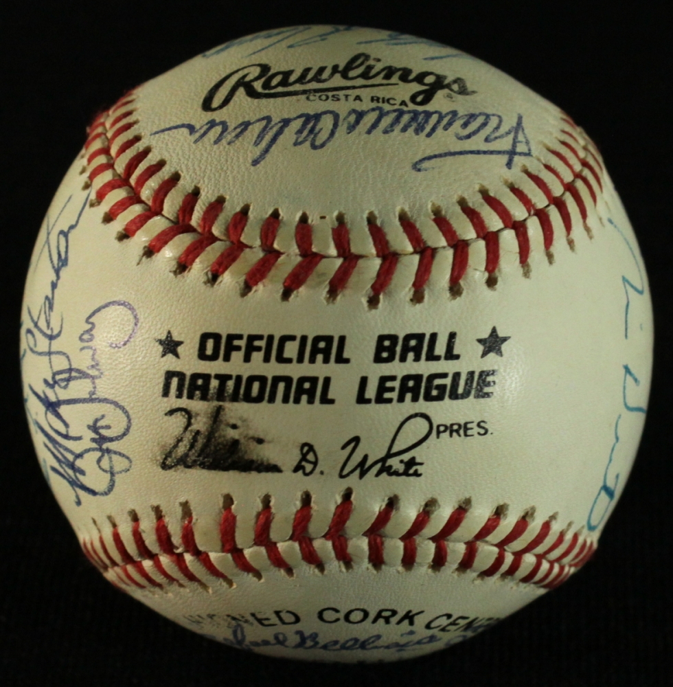 1991 Atlanta Braves Team Signed ONL Baseball With Tom Glavine & John