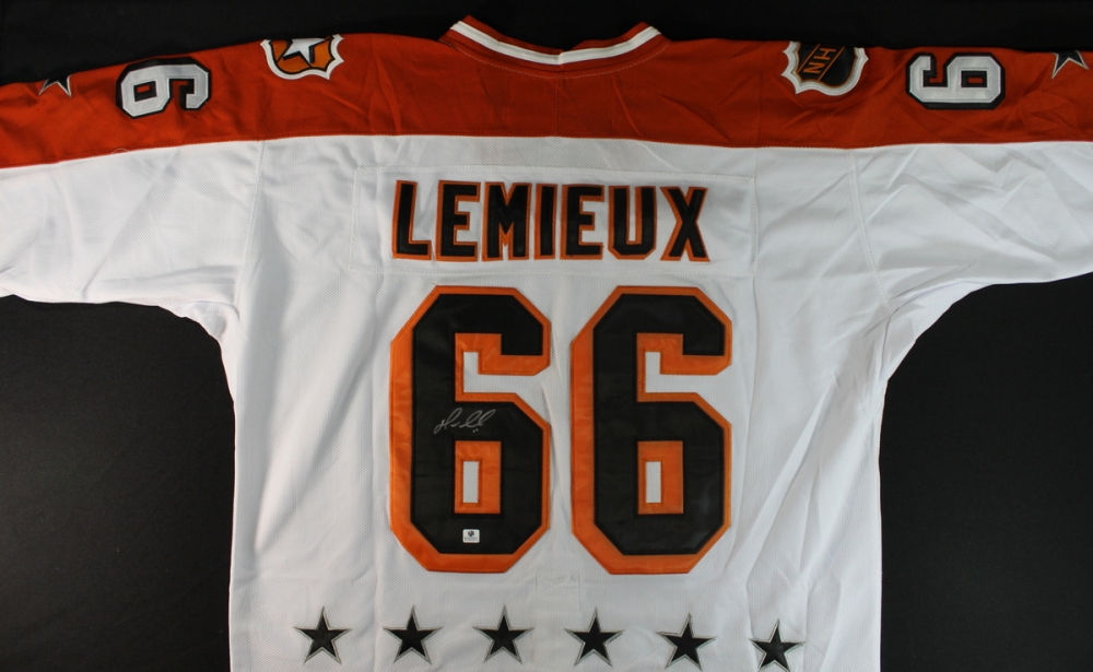 Mario Lemieux Signed Wales AllStar Jersey (GA COA) Pristine Auction