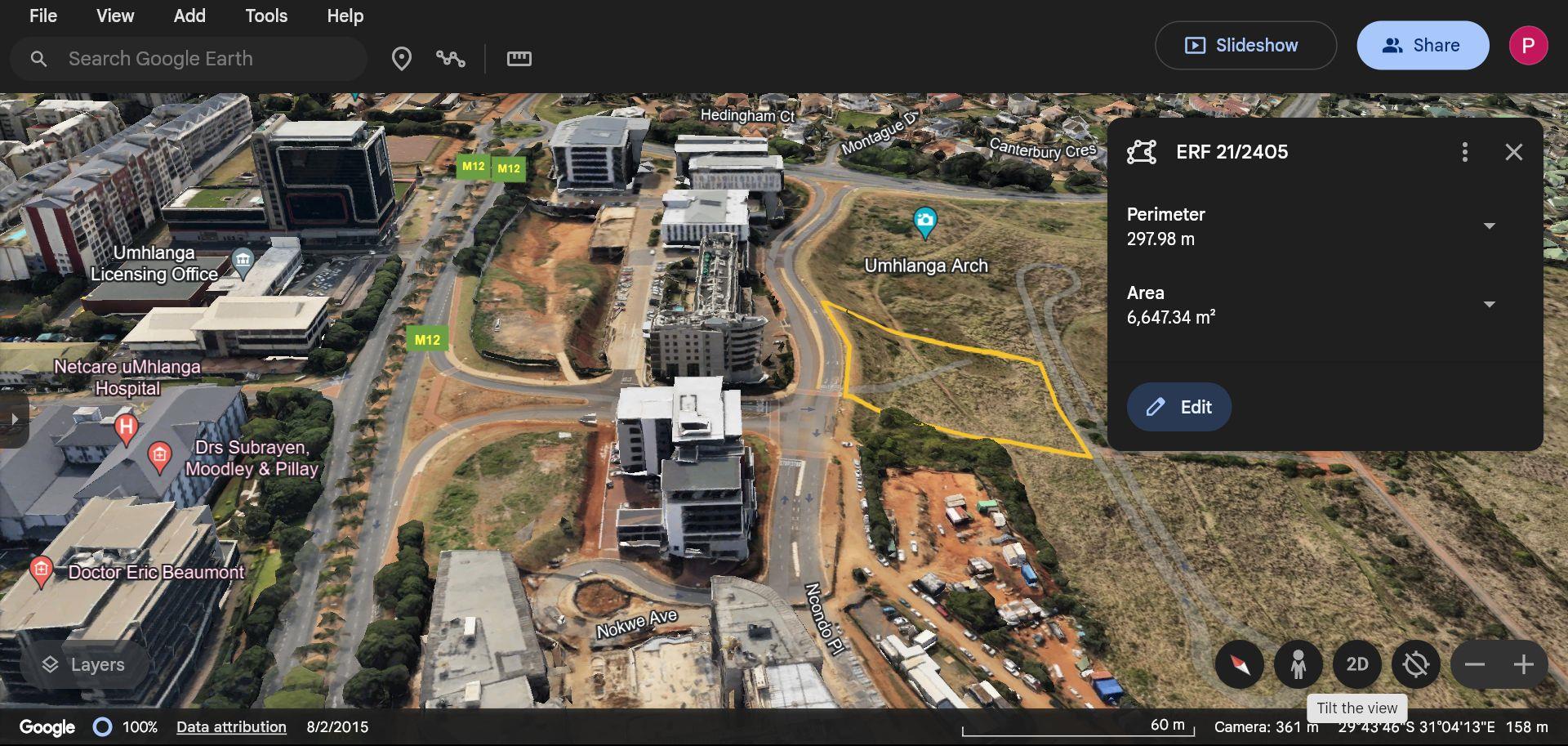 Vacant land / plot for sale in Umhlanga Ridge Erf 2405 Ridgeside