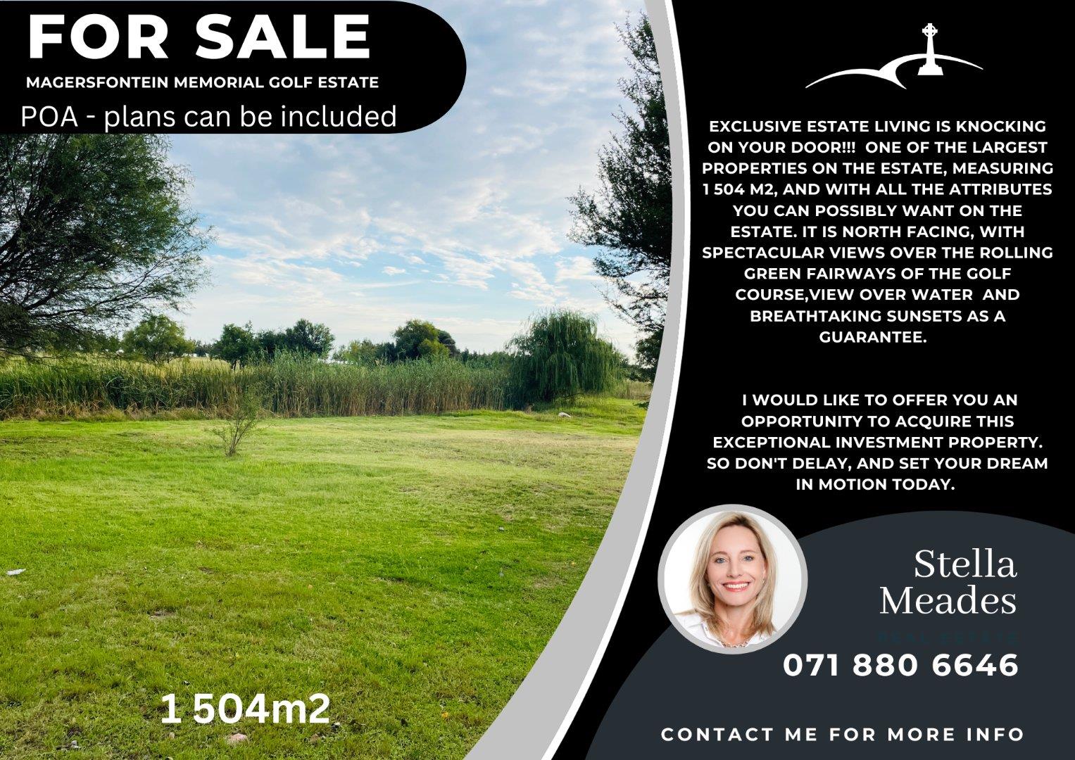 Vacant land / plot for sale in Magersfontein Memorial Golf Estate 247