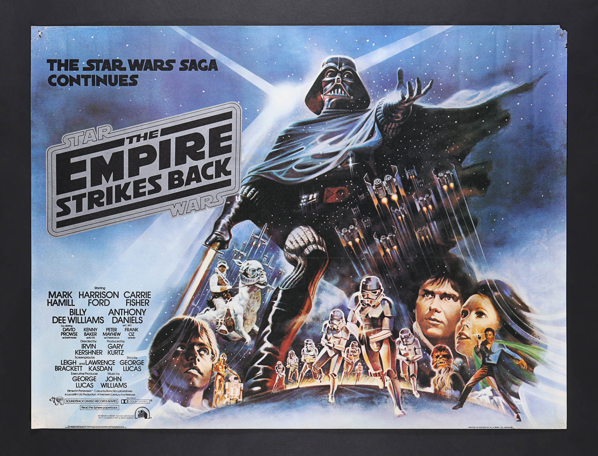 Lot 385 STAR WARS THE EMPIRE STRIKES BACK (1980) UK Quad Poster, 1980
