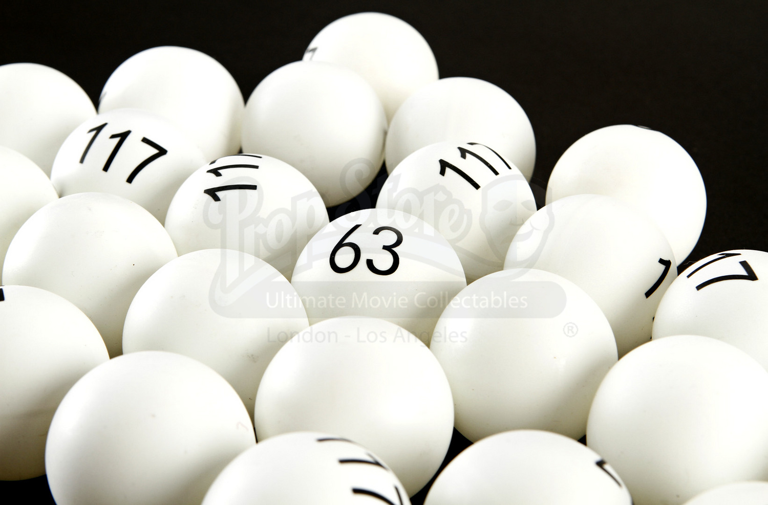 117 Rigged Lottery Balls Prop Store Ultimate Movie Collectables