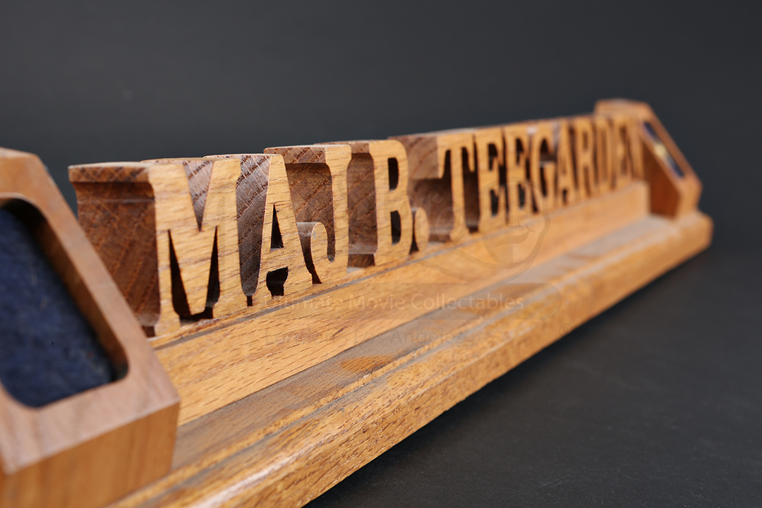 Teegarden Desk Name Plate Prop Store Ultimate Movie