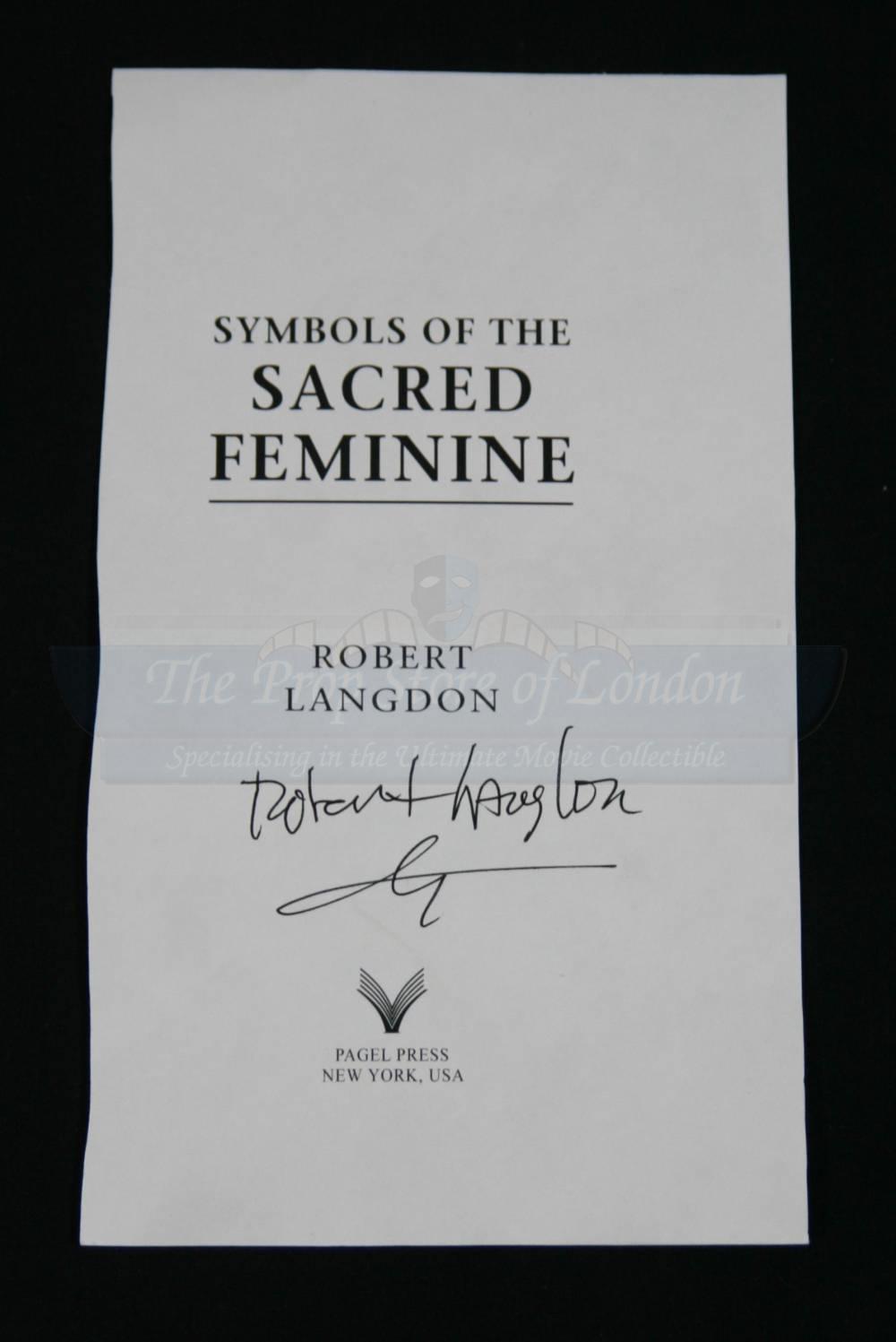Symbols of the Sacred Feminine Signed Page and Two Interpol Leaflets