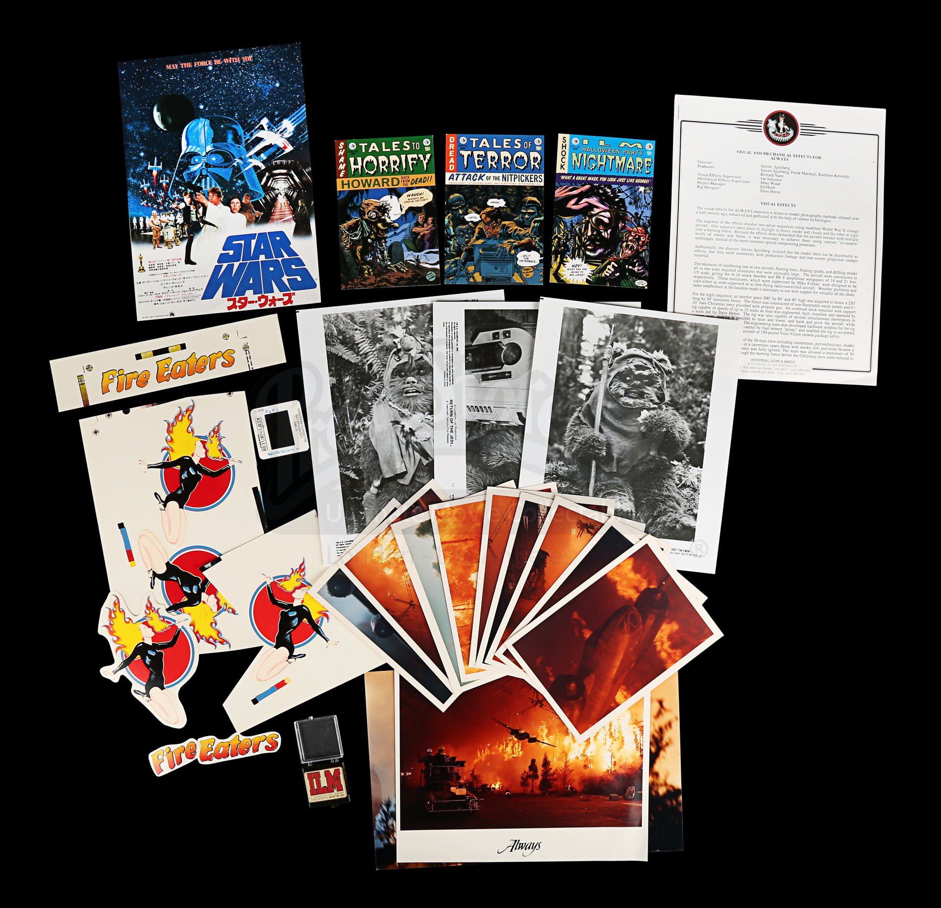 Industrial Light Magic Crew and Production Ephemera Prop Store