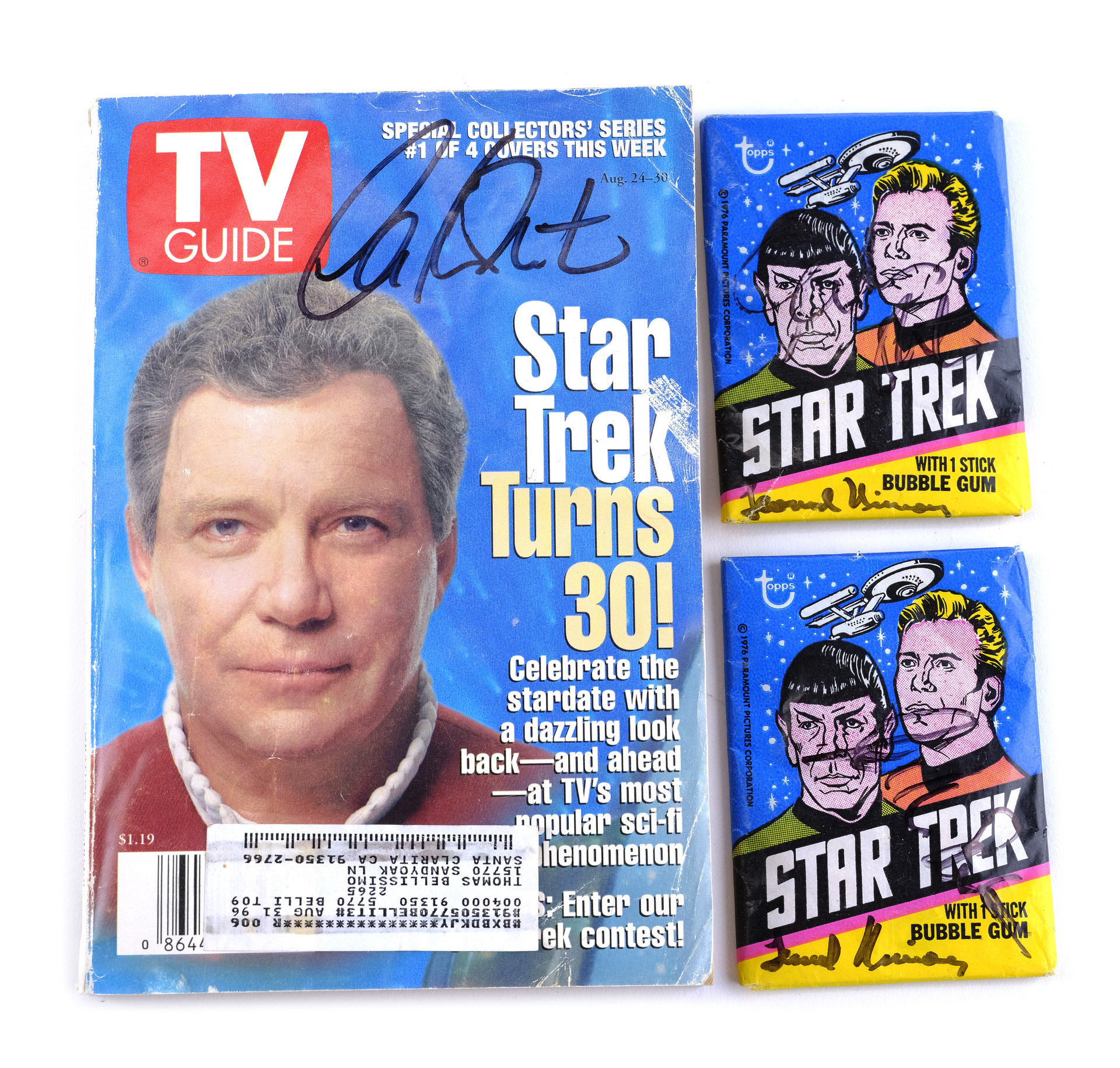 Lot 1238 Star Trek Franchise (1966 Present) William Shatner and