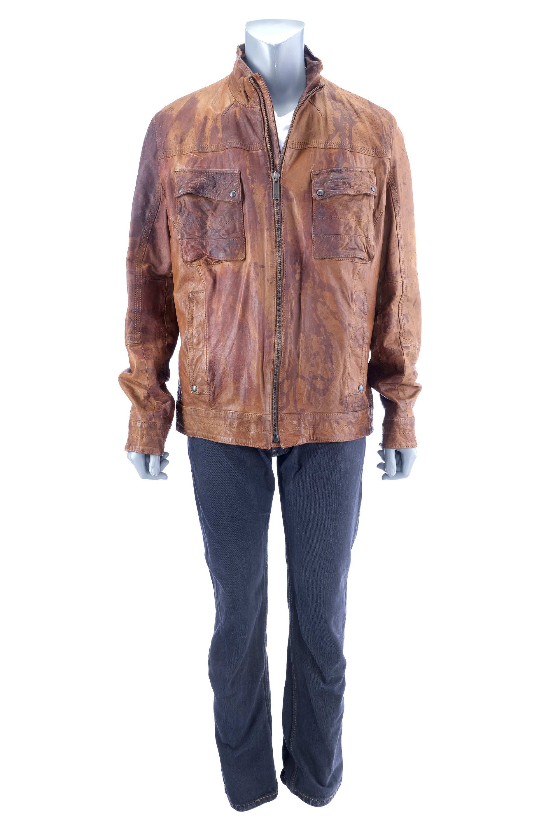 Lot 915 Looper (2012) Old Joe's (Bruce Willis) Gray Jacket and Pants