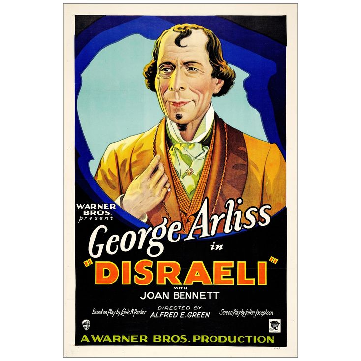 Lot 416 DISRAELI OneSheet (27 x 41 ); Style A, Stone Litho; Very