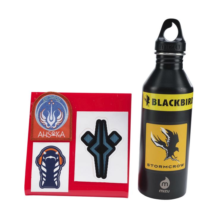 Lot 1608 Crew Gift Patch, Pair of Stickers and Water Bottle AHSOKA