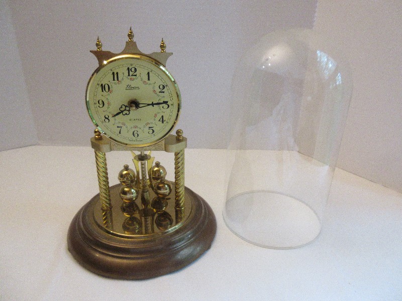 Vintage Sloan Quartz Pendulum Clock with Dome Electronics