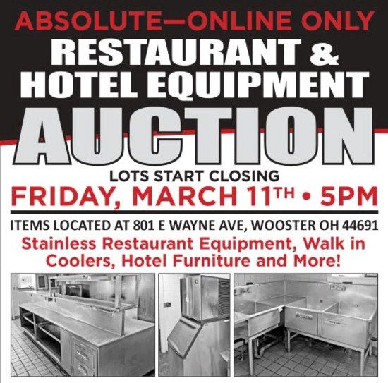 RES Auction Services Auction Catalog Absolute Online Only Restaurant