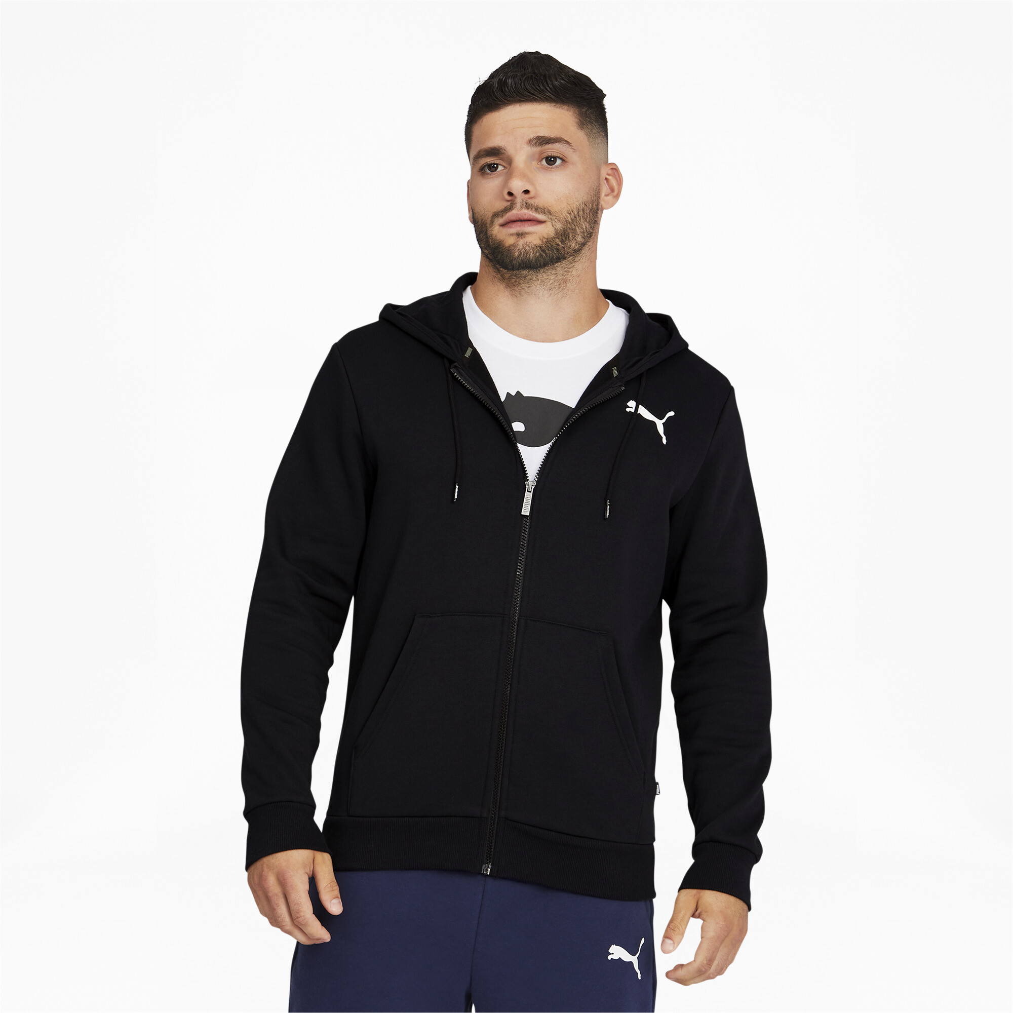 PUMA Men's Essentials Full Zip Hoodie eBay
