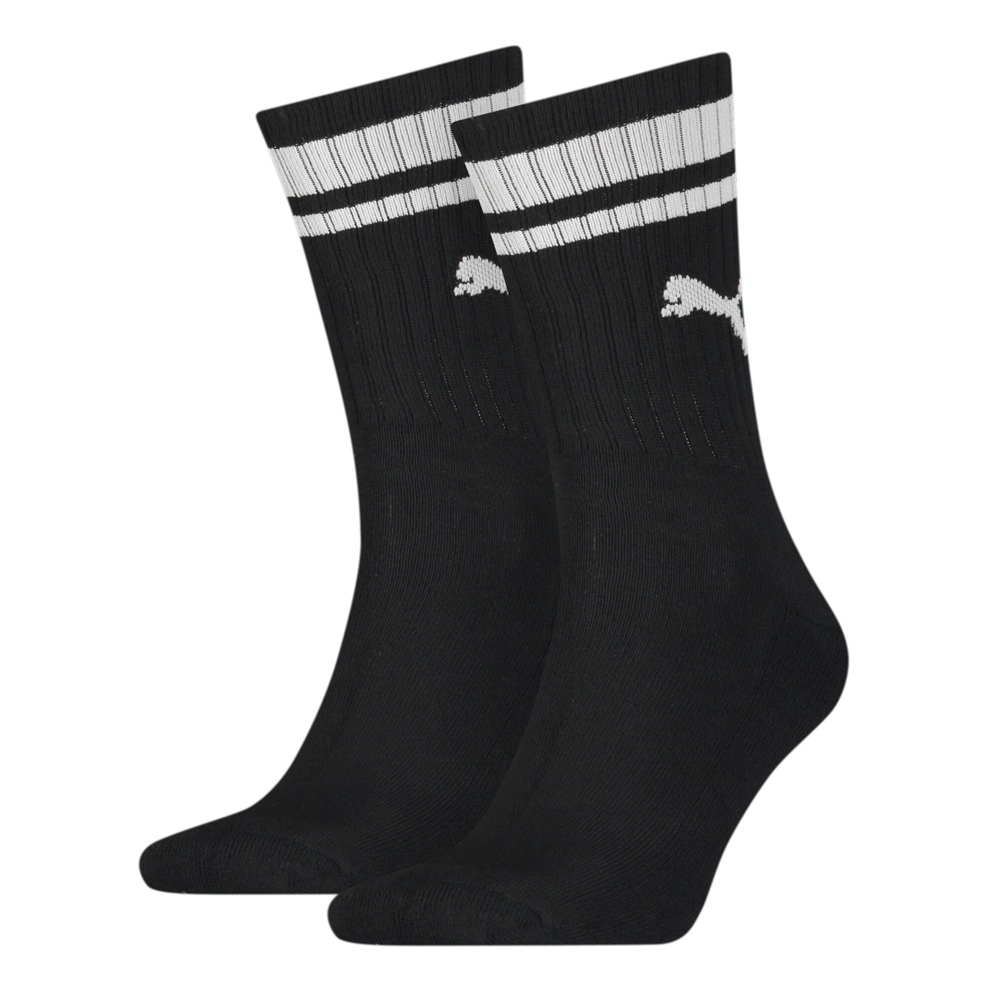 PUMA Unisex Crew Heritage Stripe Socks 2 Pack Socks PUMA