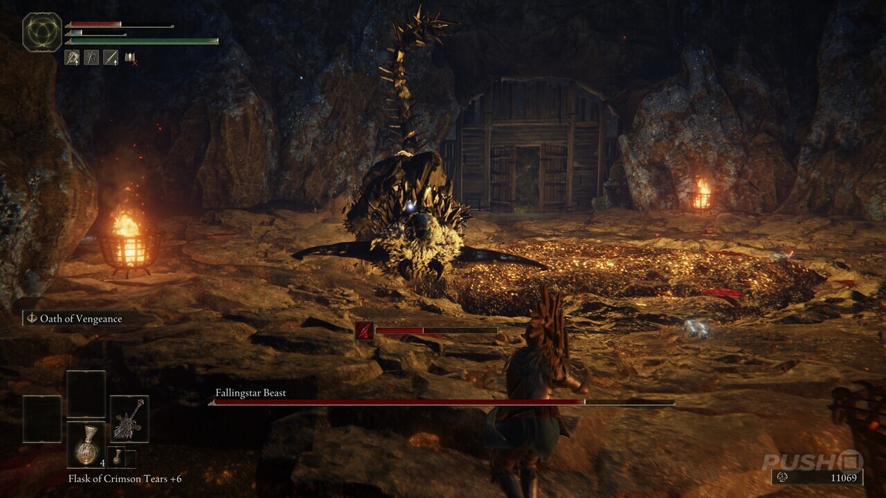 Elden Ring How to Beat Fallingstar Beast Push Square