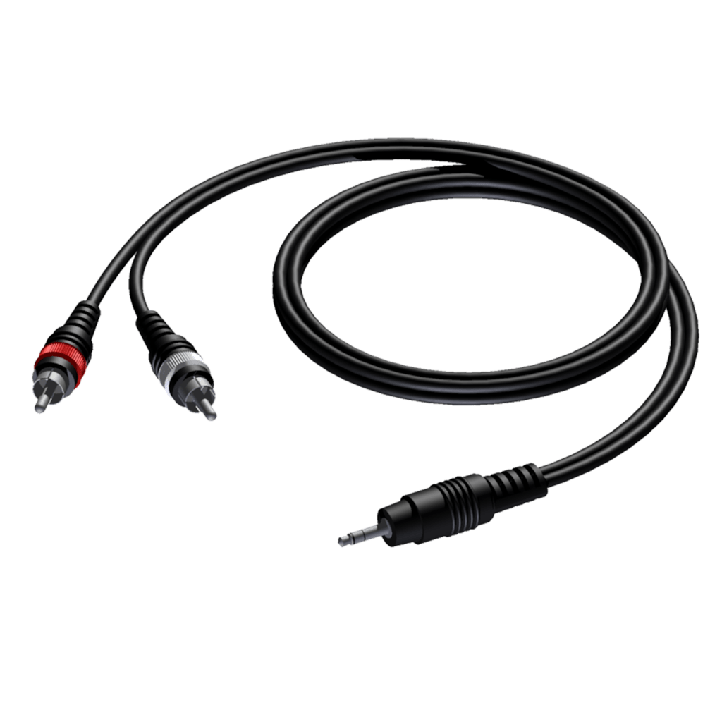 CLA711 3.5 mm Jack male stereo 2 x RCA/Cinch male