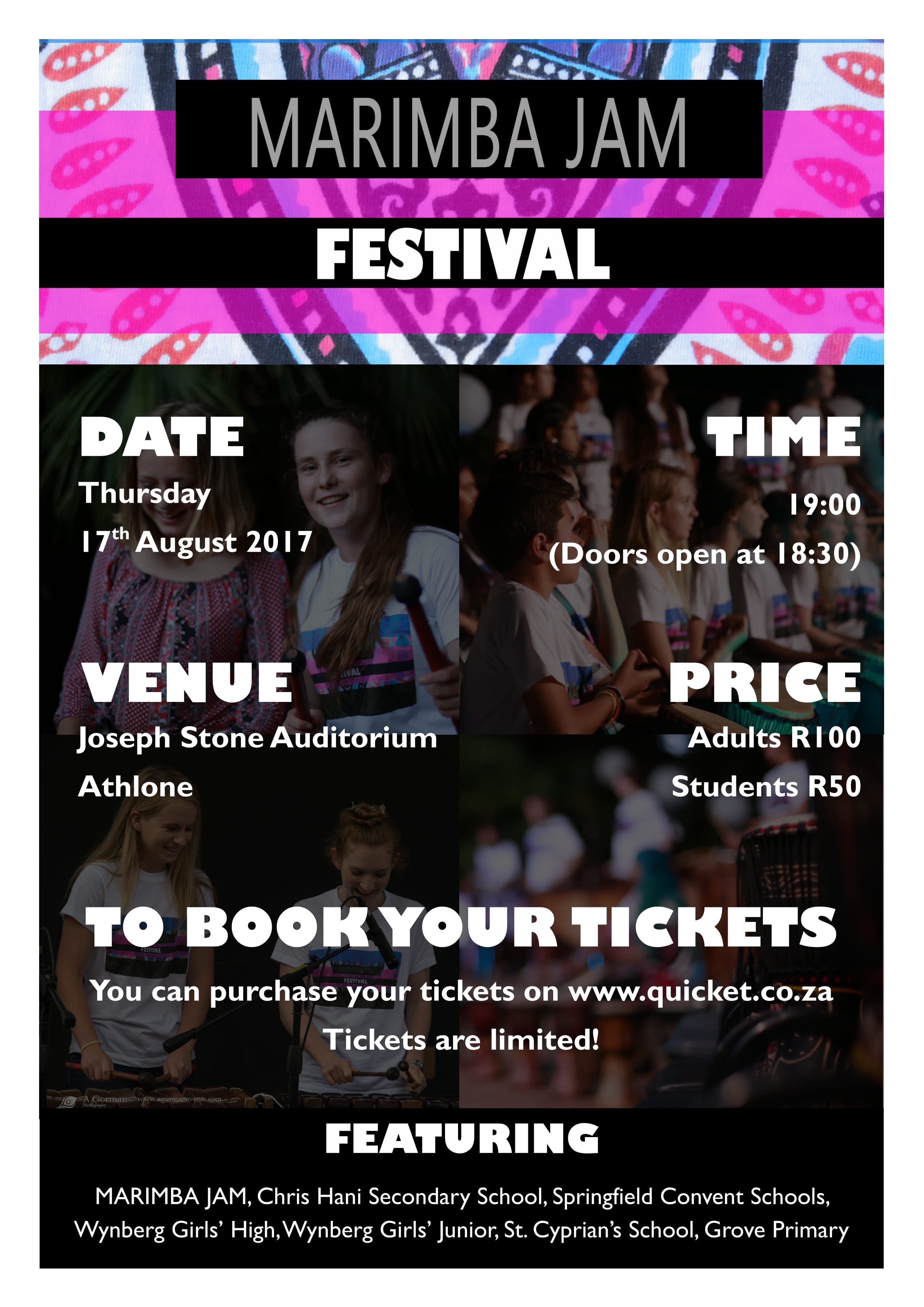 Book tickets for Marimba Jam Festival