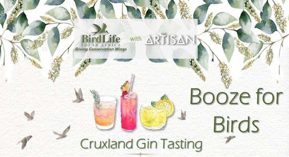 Book tickets for Booze for Birds with Cruxland Gin