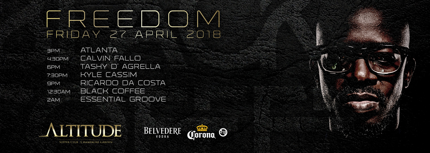 Book tickets for FREEDOM with Black Coffee