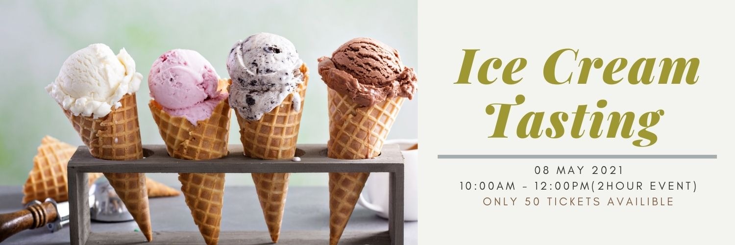 Book tickets for Ice Cream Tasting Event