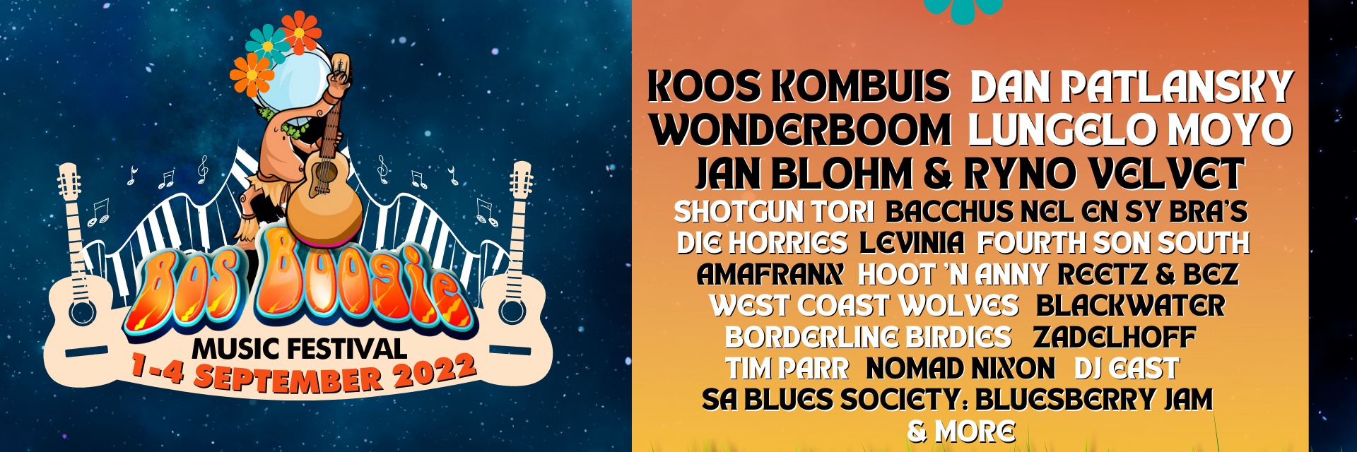 Book tickets for The Bos Boogie Music Festival