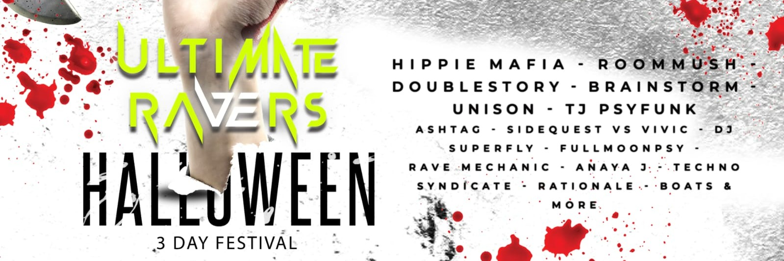 Book tickets for ULTIMATE RAVERS OUTDOOR HALLOWEEN FESTIVAL