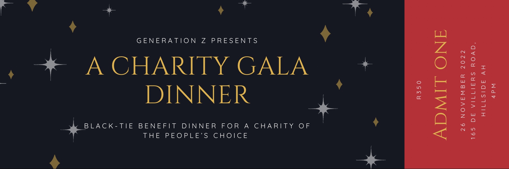 Book tickets for A Charity Gala Dinner