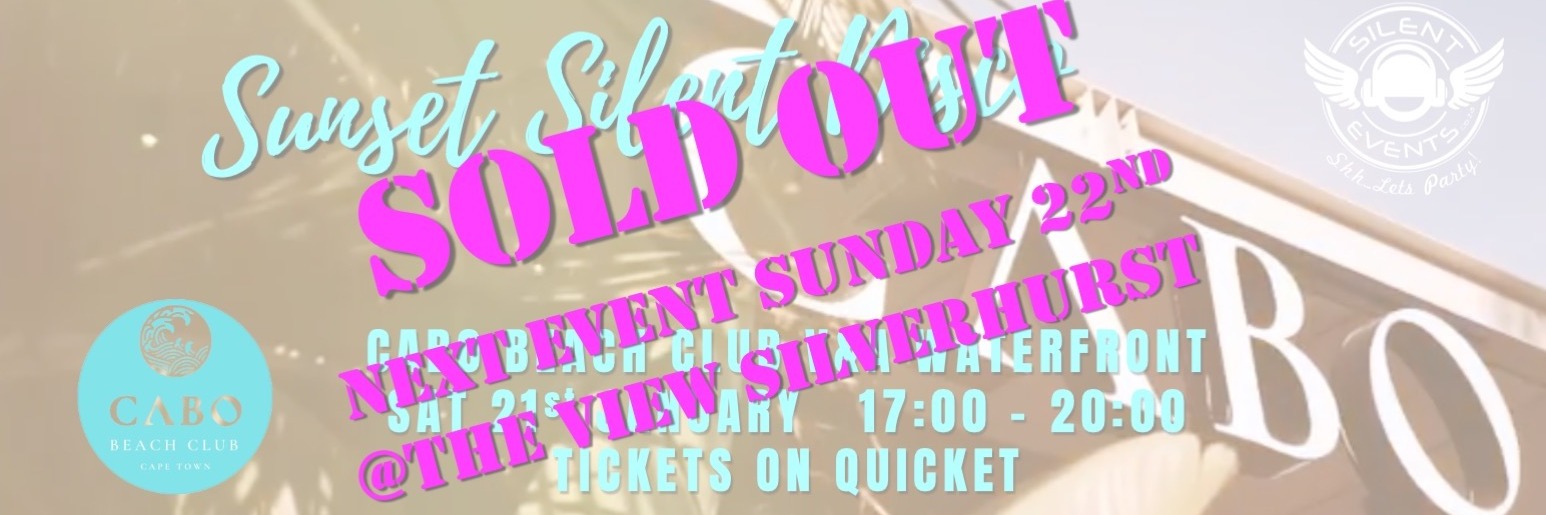 Book tickets for SUNSET SILENT DISCO SILENT EVENTS SATURDAY