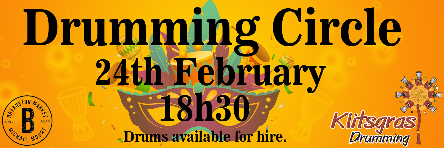 Book tickets for Klitsgras Drumming Circle at Bryanston Organic Market