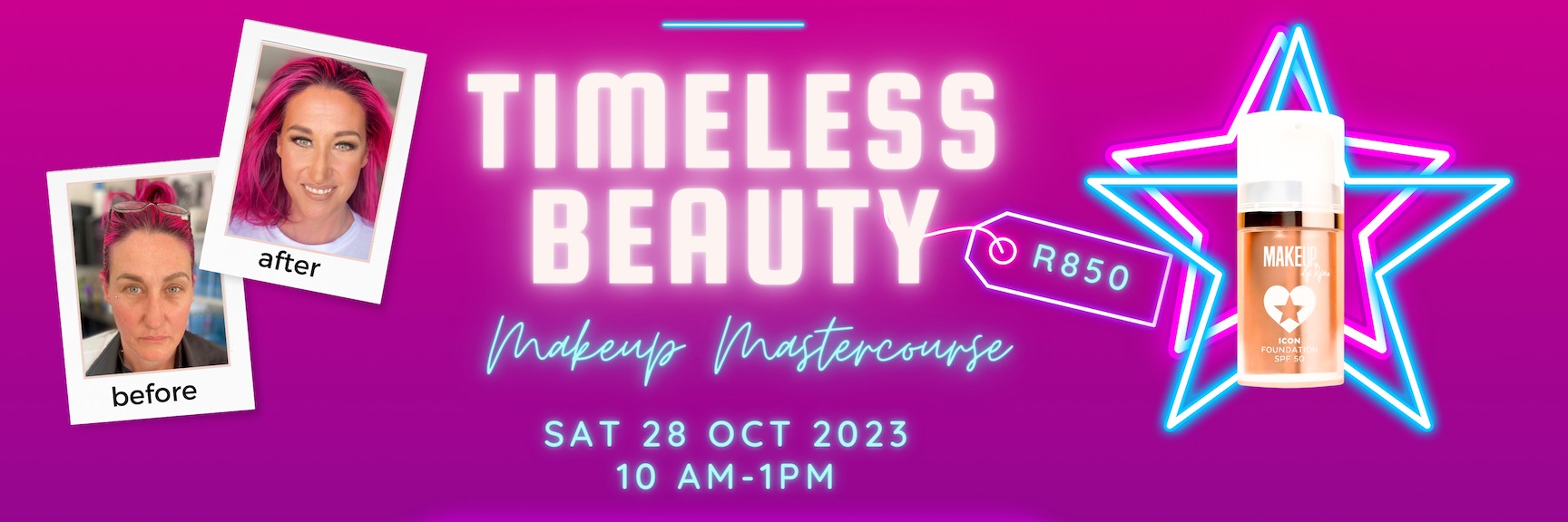 Book tickets for Timeless Beauty Makeup Mastercourse