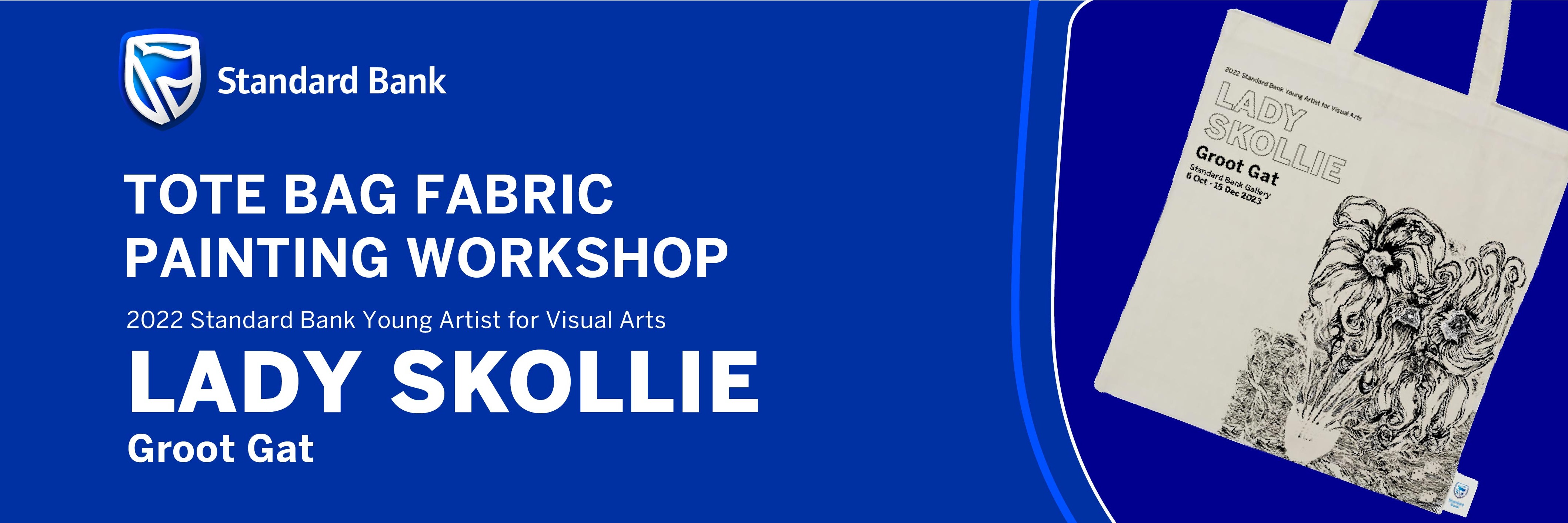 Book tickets for Tote Bag Fabric Painting Skollie Groot