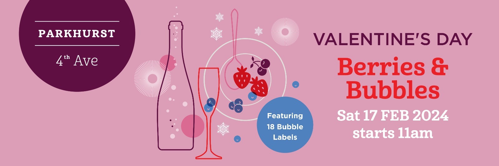 Book tickets for Parkhurst 4th Ave Bubbles and Berries