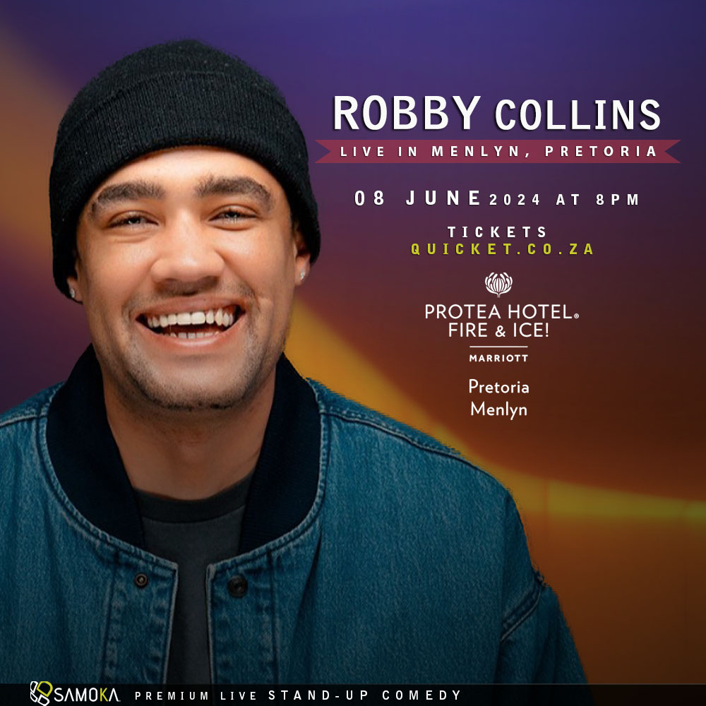 Book tickets for Robby Collins LIVE in Menlyn, Pretoria at The Protea