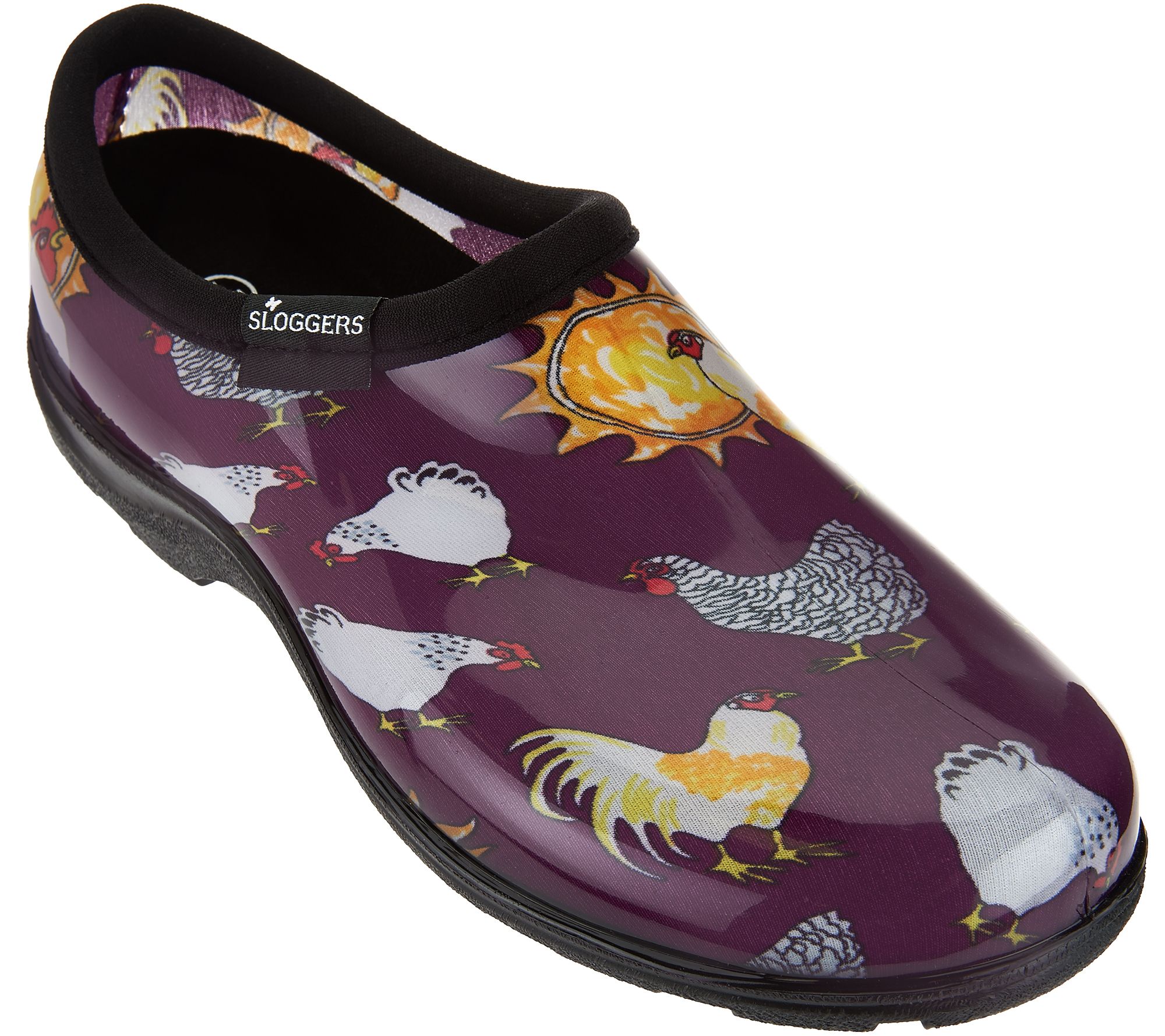 Sloggers Chickens & Suns Garden Shoes w/ Comfort Insoles —