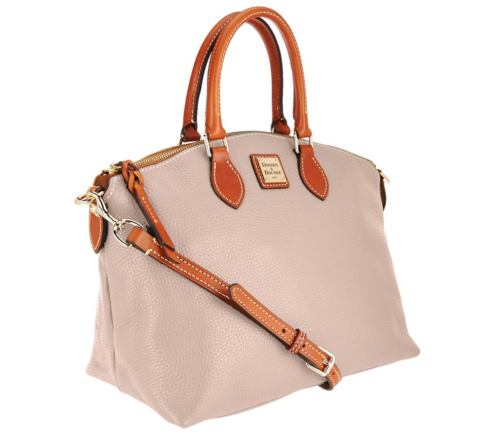 Dooney & Bourke Pebble Leather Domed Satchel Page 1 —