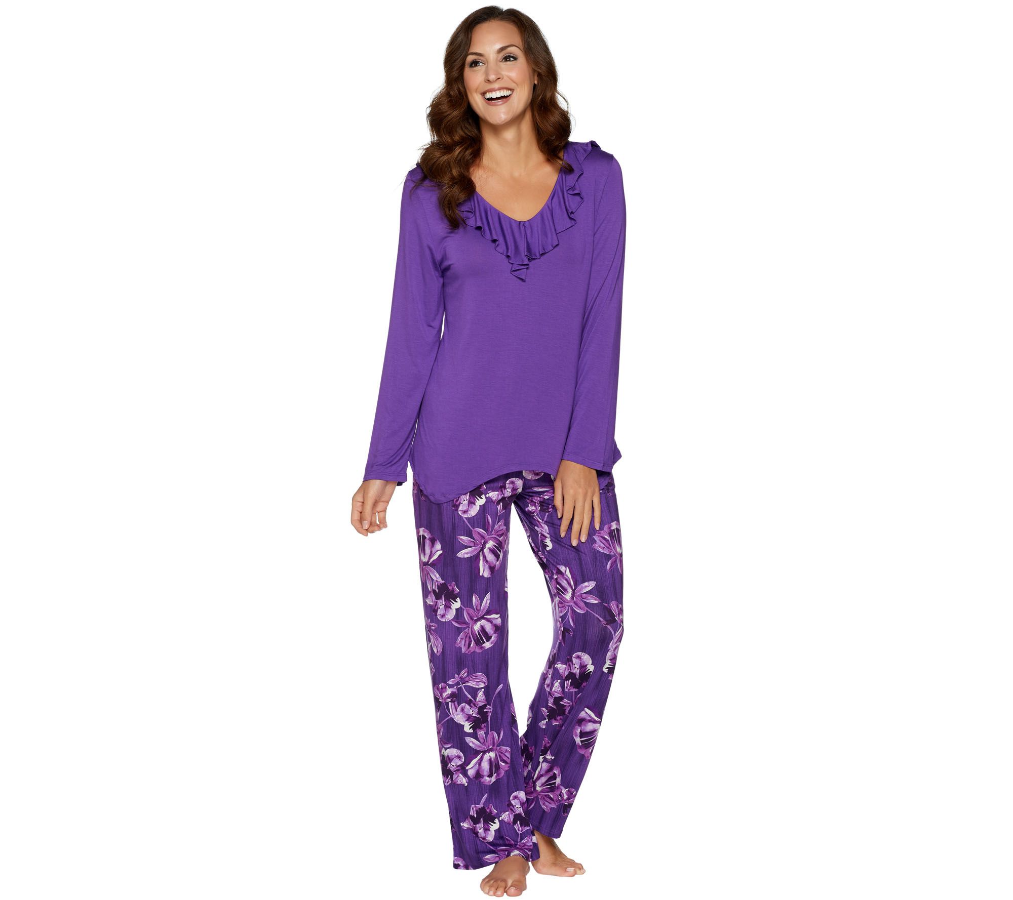 Carole Hochman Midnight Fleur Rayon Spandex Pajama Set —